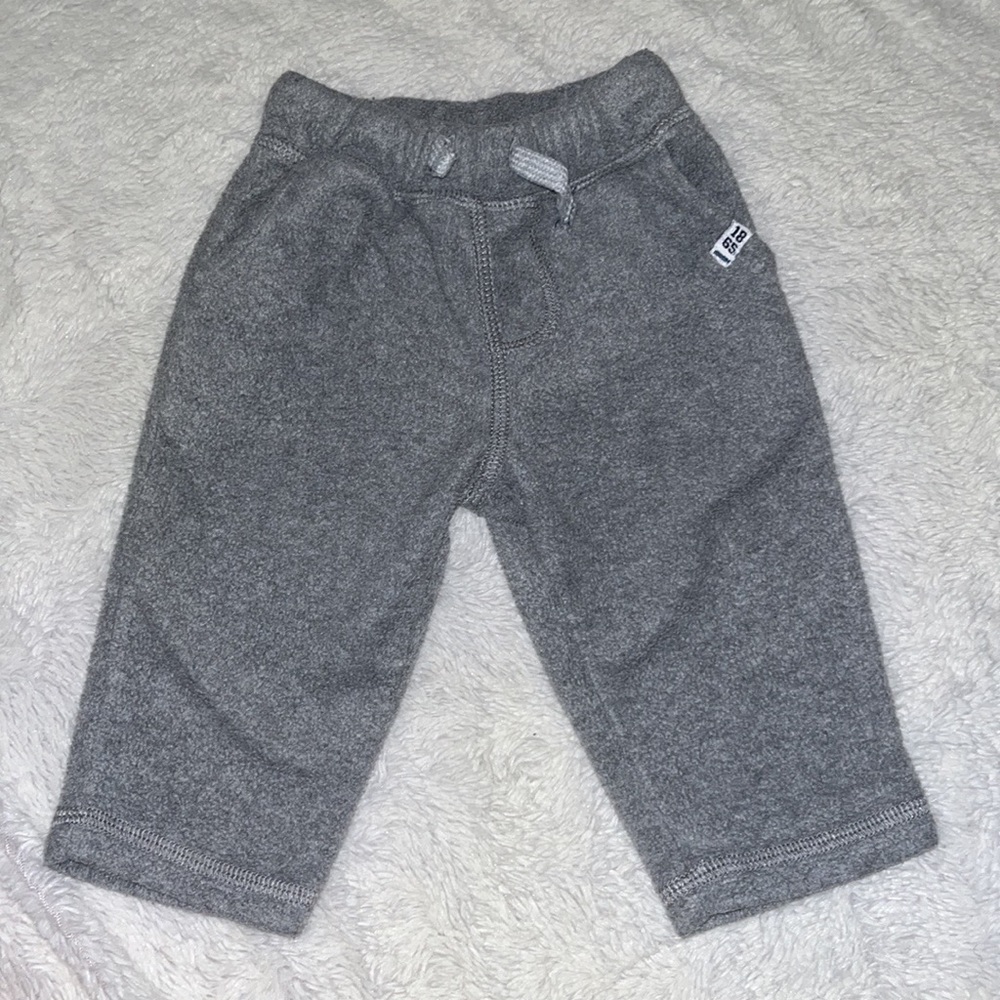 (3 for $10) carters 6 month gray fleece sweat pants